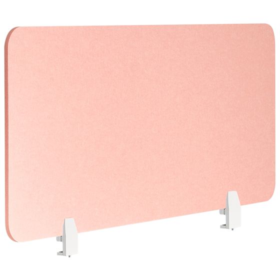 Skiljevägg för skrivbord SPLIT 120 x 50 cm Persikorosa