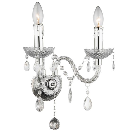 TOOLIGHT vägglampa EBT017-2W Transparent 18x40x36cm