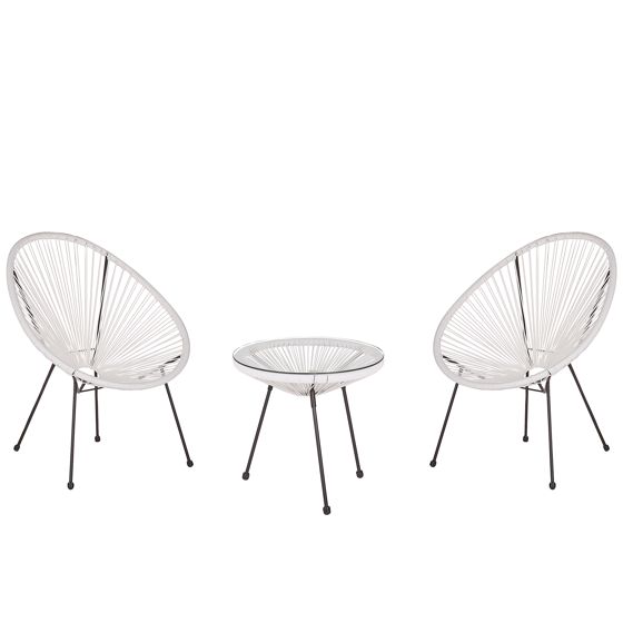 Caféset ACAPULCO II Konstrotting Vit