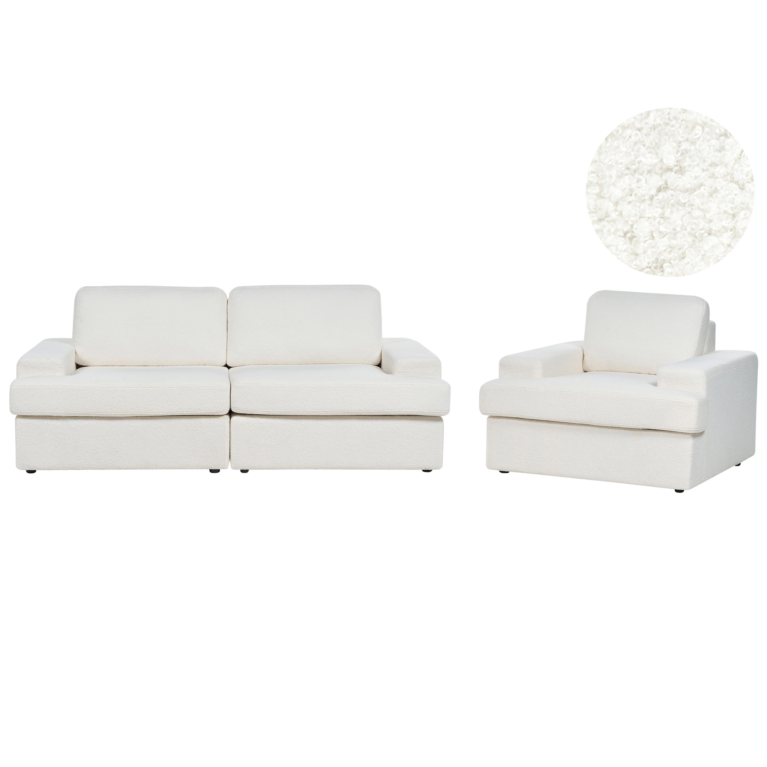 Soffgrupp 4-sits ALLA Bouclé Off-White
