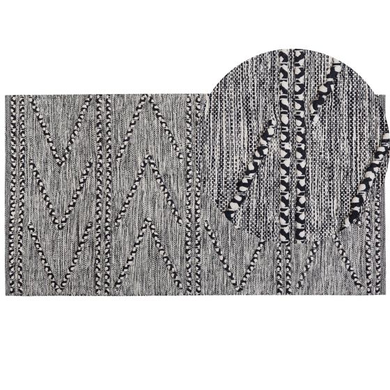 Matta TERMAL Svart 80 x 150 cm Bomull