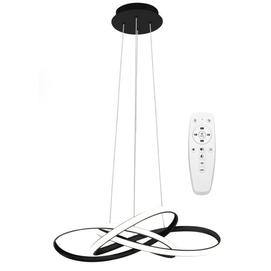 TOOLIGHT hängande taklampa LED APP814-CP NODE Svart 13x60x70cm