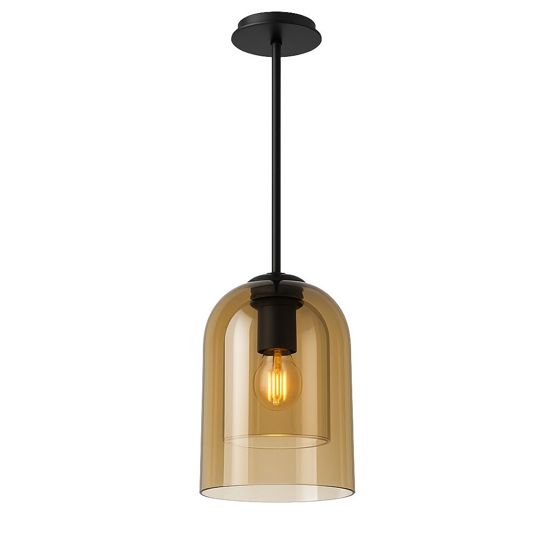TOOLIGHT hängande taklampa APP1704-1CP Brun 15x15x22cm