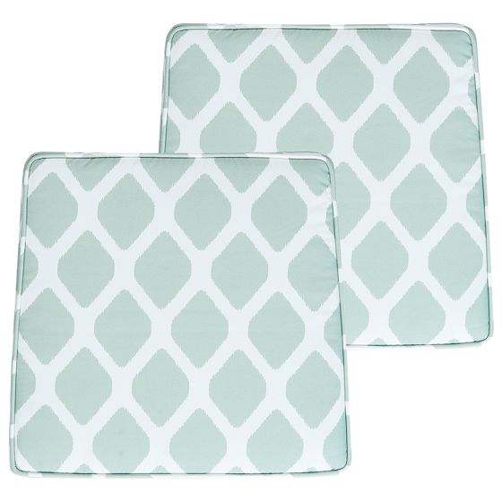 Set med 2 dynor för trädgårdsstol TERNI 37 x 34 cm Mintgrön