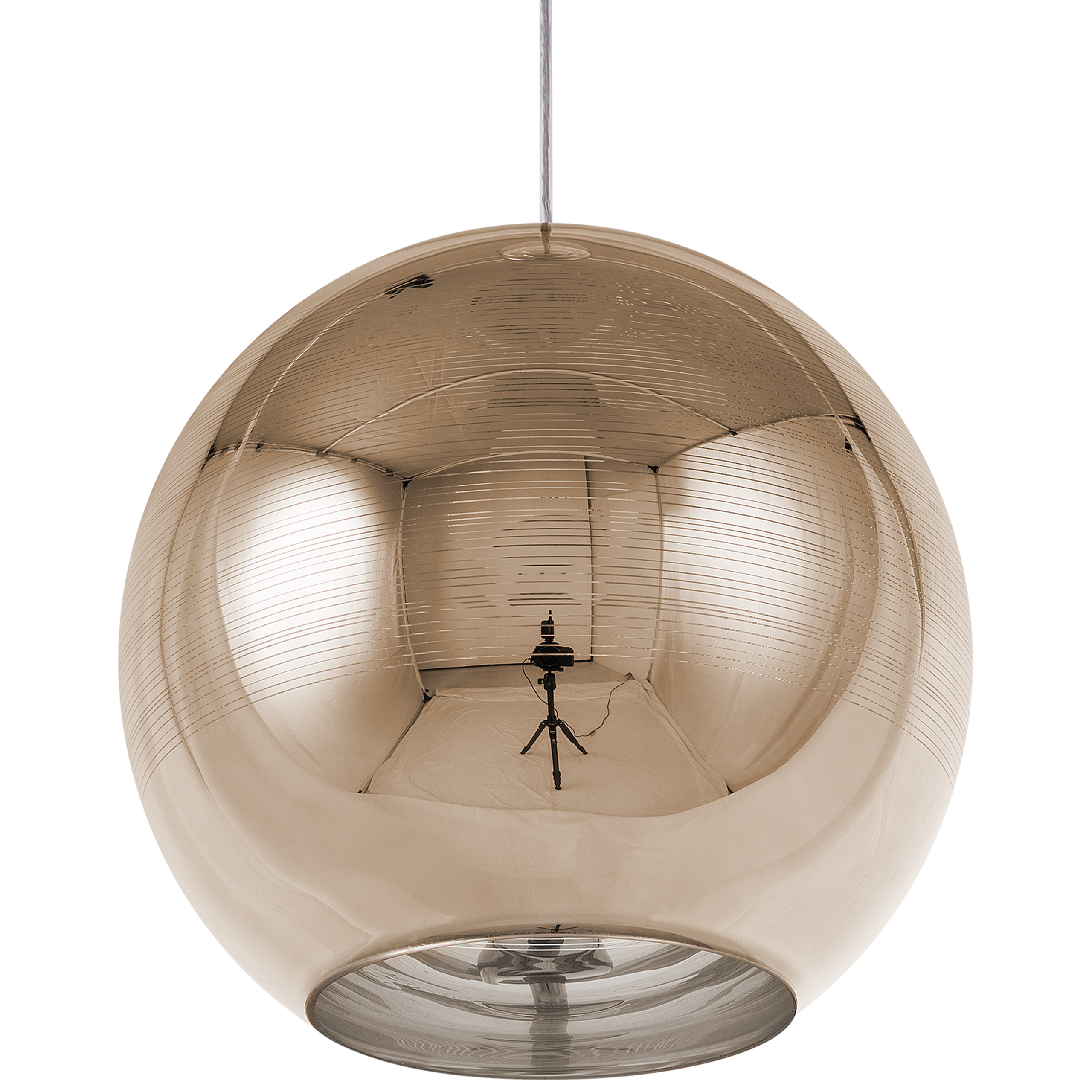 Pendellampa ASARO Glas Guld