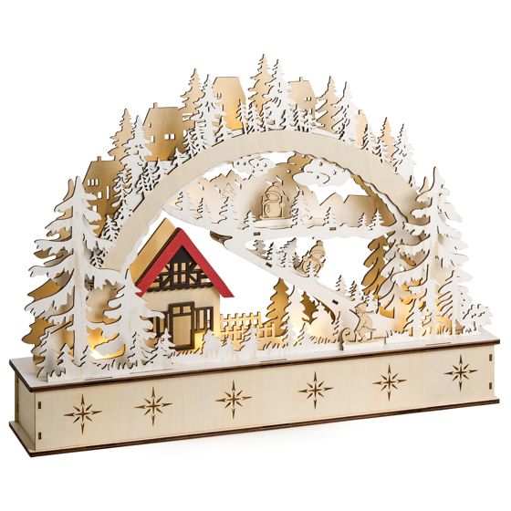 Julpynt LED GOKSJO 33 cm Ljusbrun