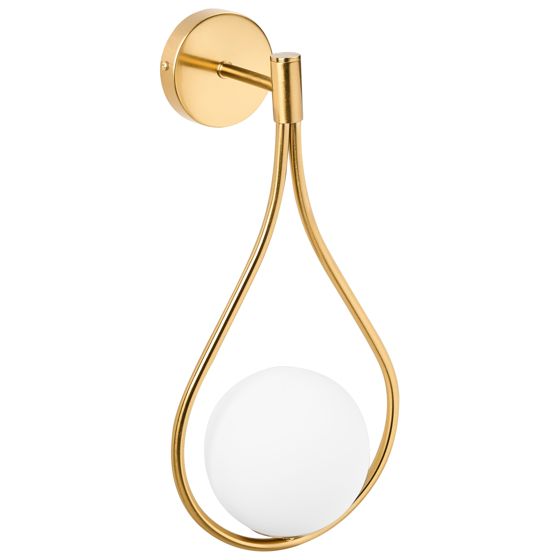 Vägglampa AUROUE Metall Guld