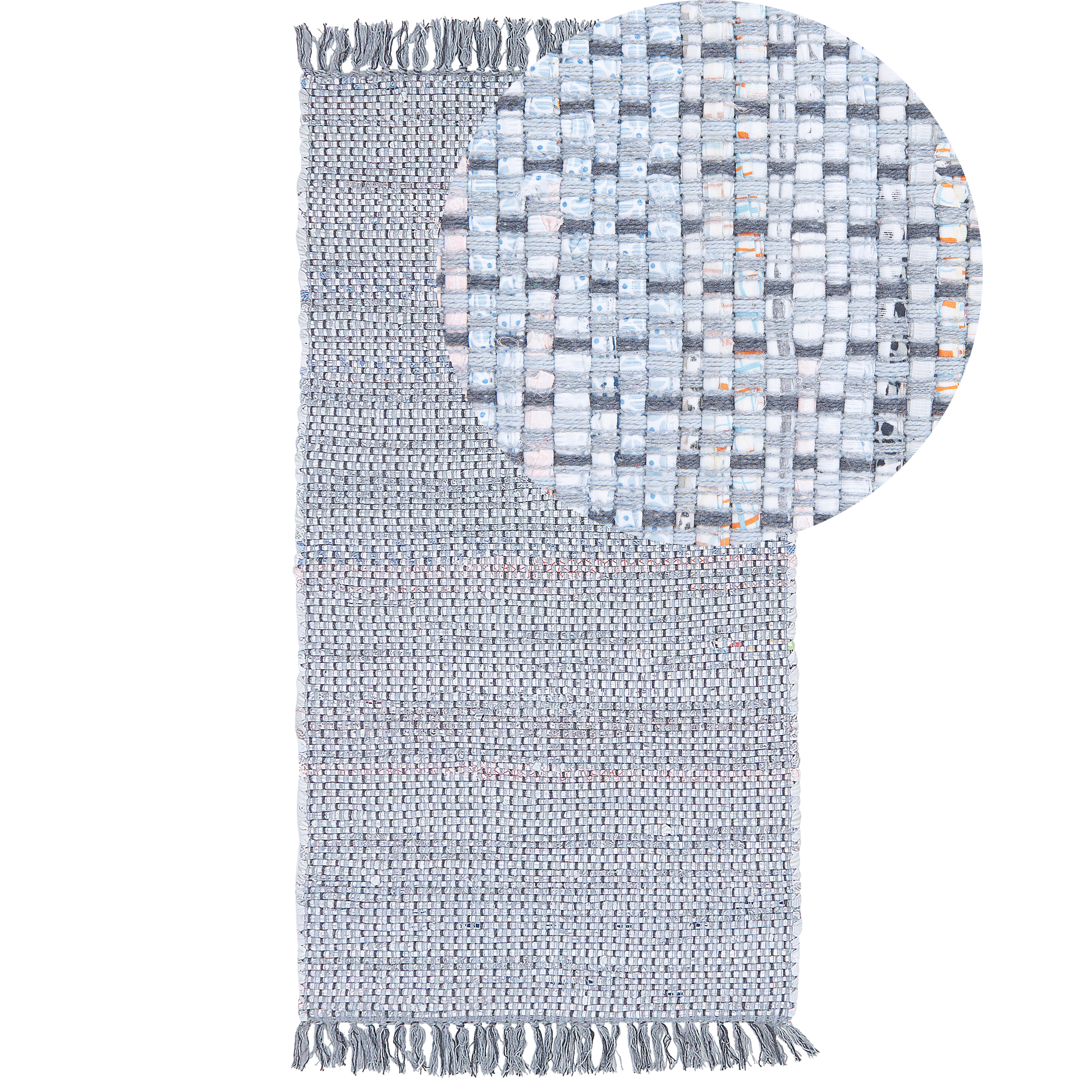 Matta BESNI Grå 80 x 150 cm Bomull