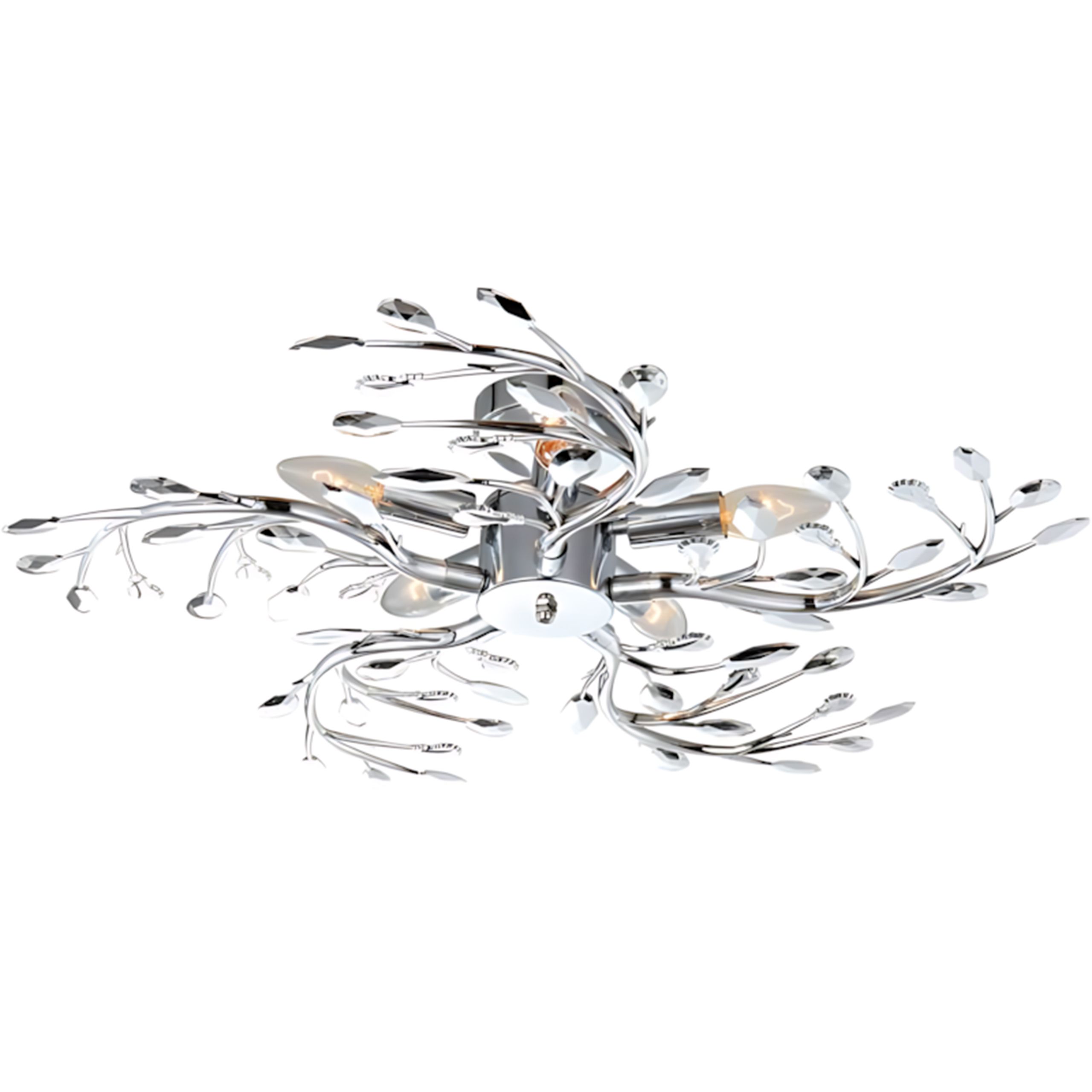 Toolight Taklampa EBT020-5C Krom 61,5x61,5x15cm