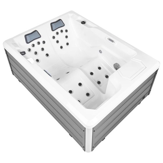 Utespa med LED MASHABO Grå