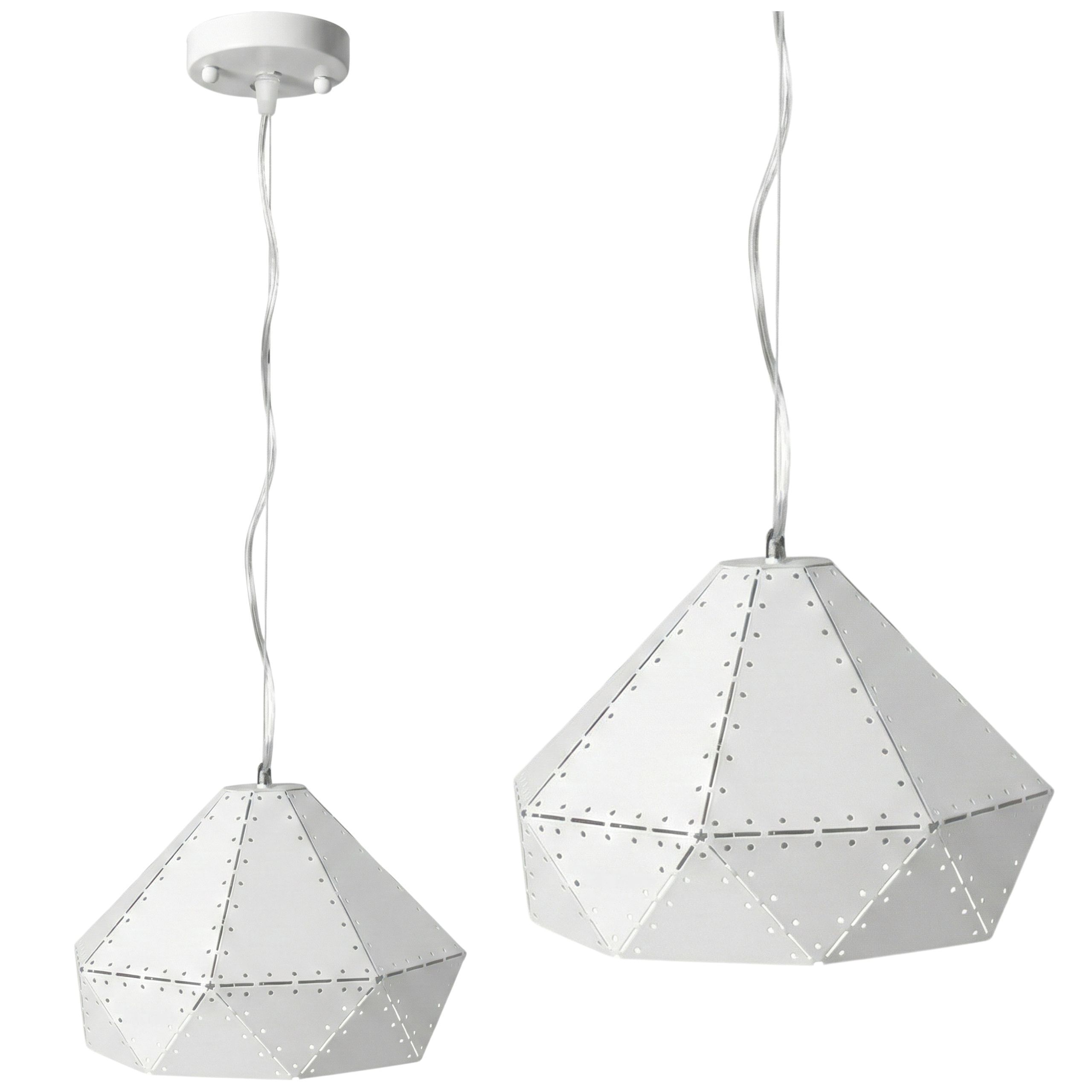 TOOLIGHT hängande taklampa APP237-1CP Vit 18,5x29x18,5cm
