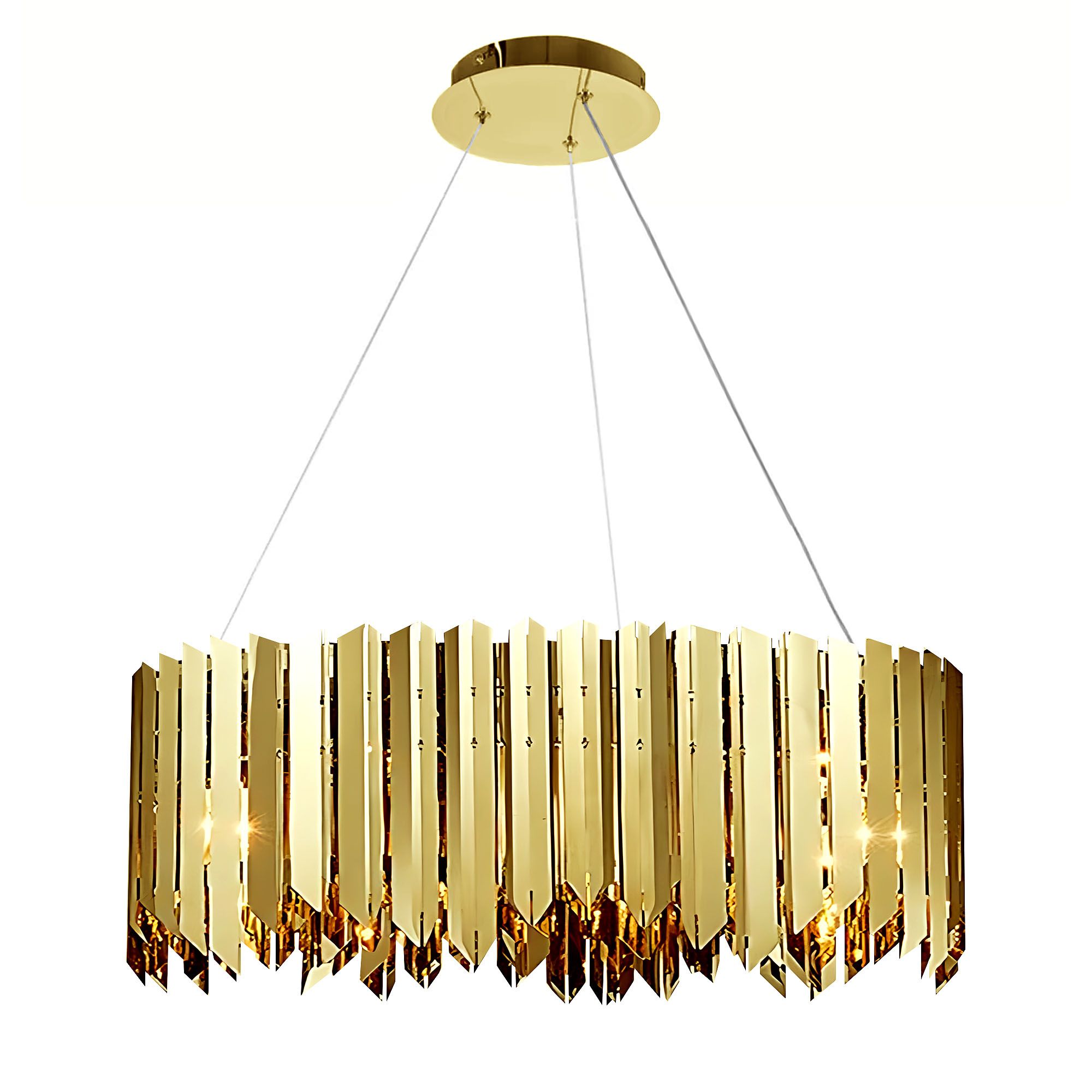 TOOLIGHT hängande taklampa APP1764-8CP Guld 50x50x25cm