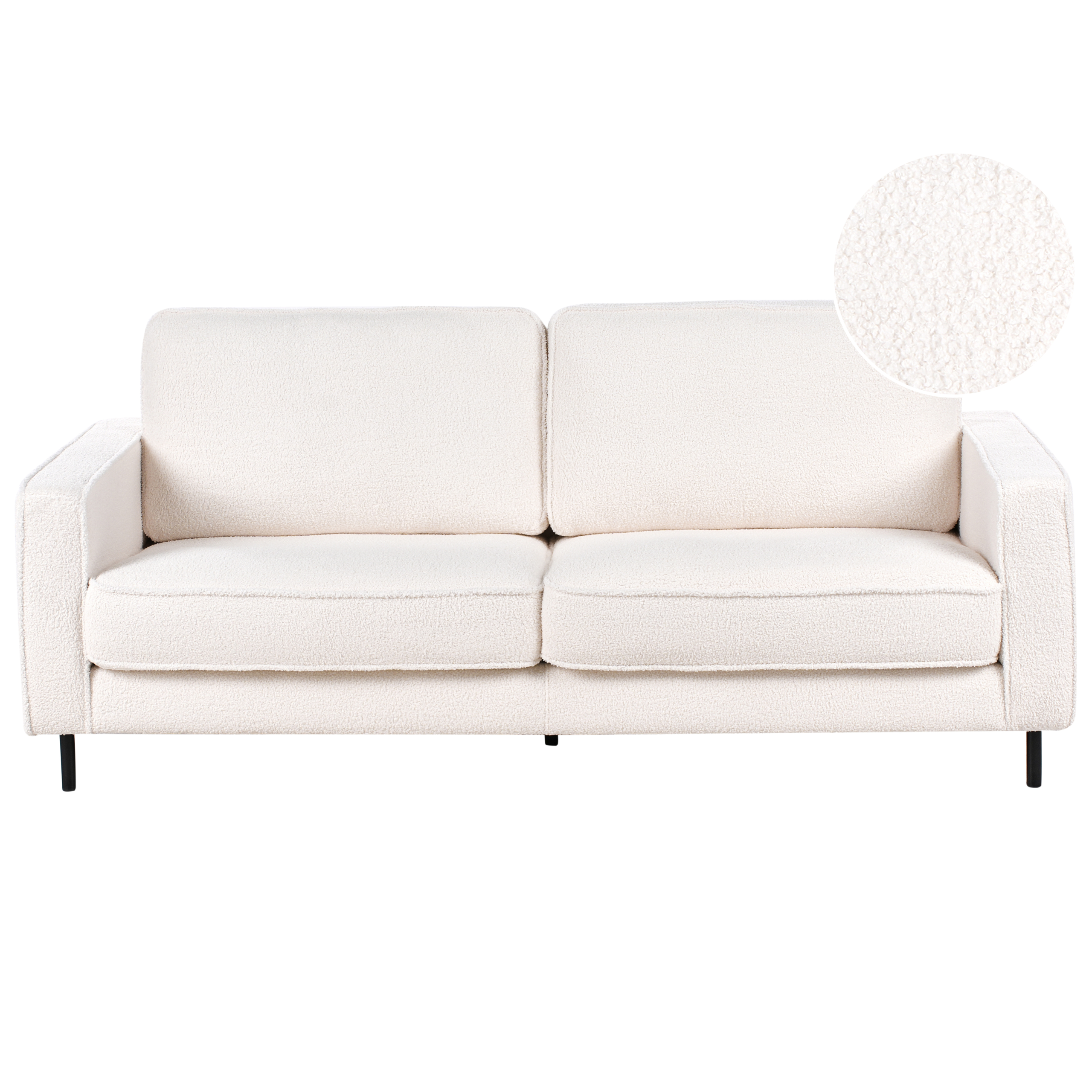 Soffa 3-sits SAVALEN Bouclé Vit