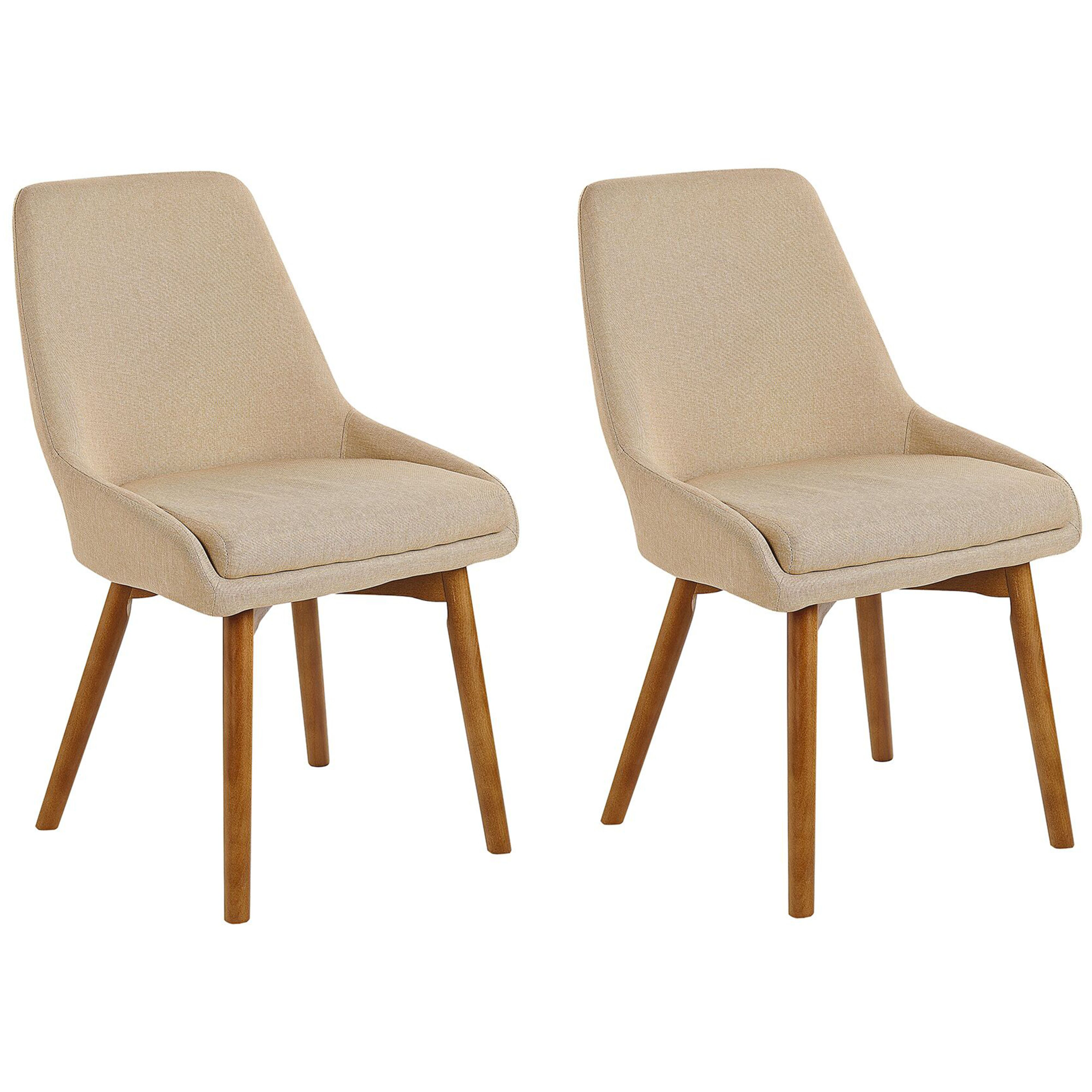 Set med 2 matstolar MELFORT Beige