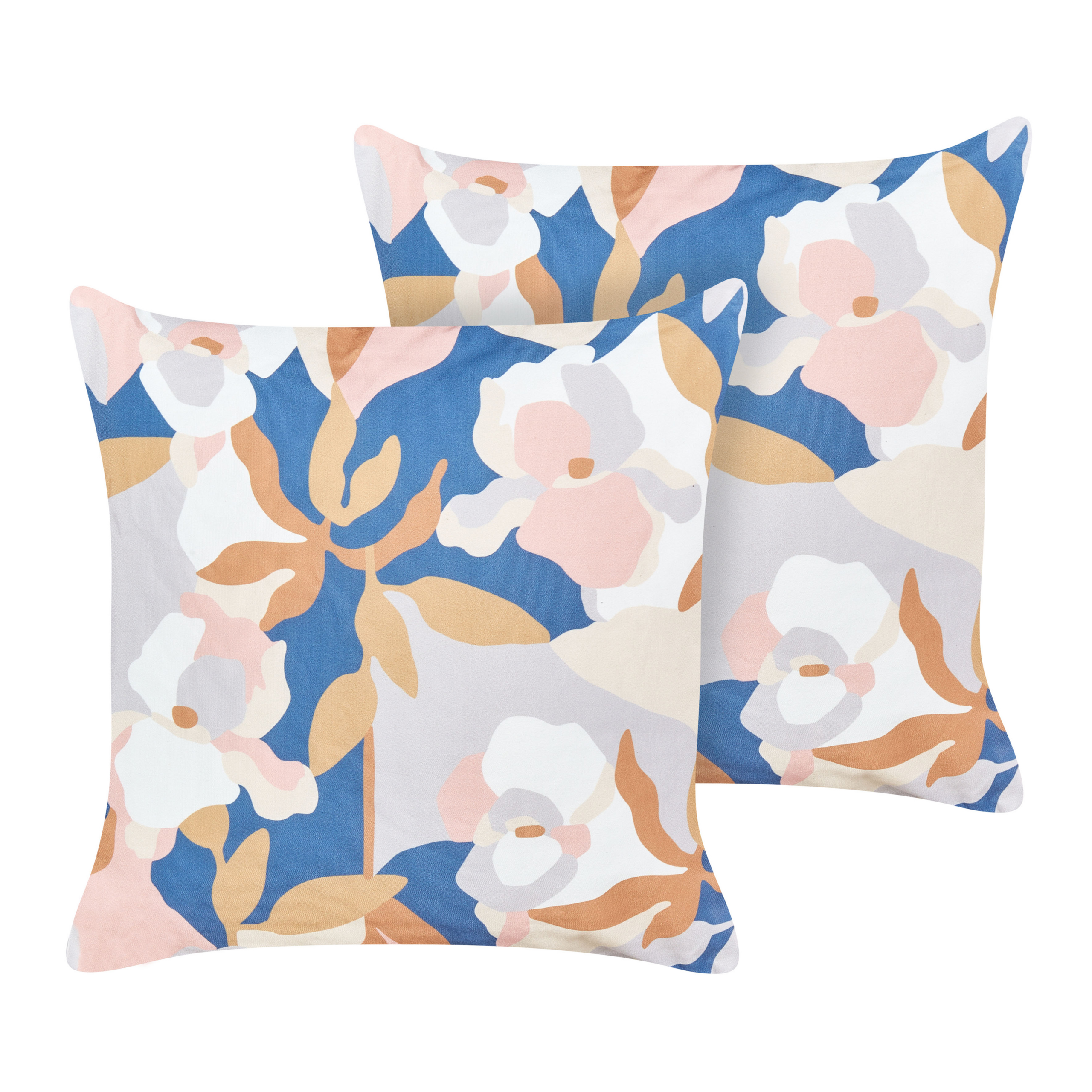 Set med 2 utomhusdynor VEREZZI Blommigt tryck 45 x 45 cm Flerfärgad