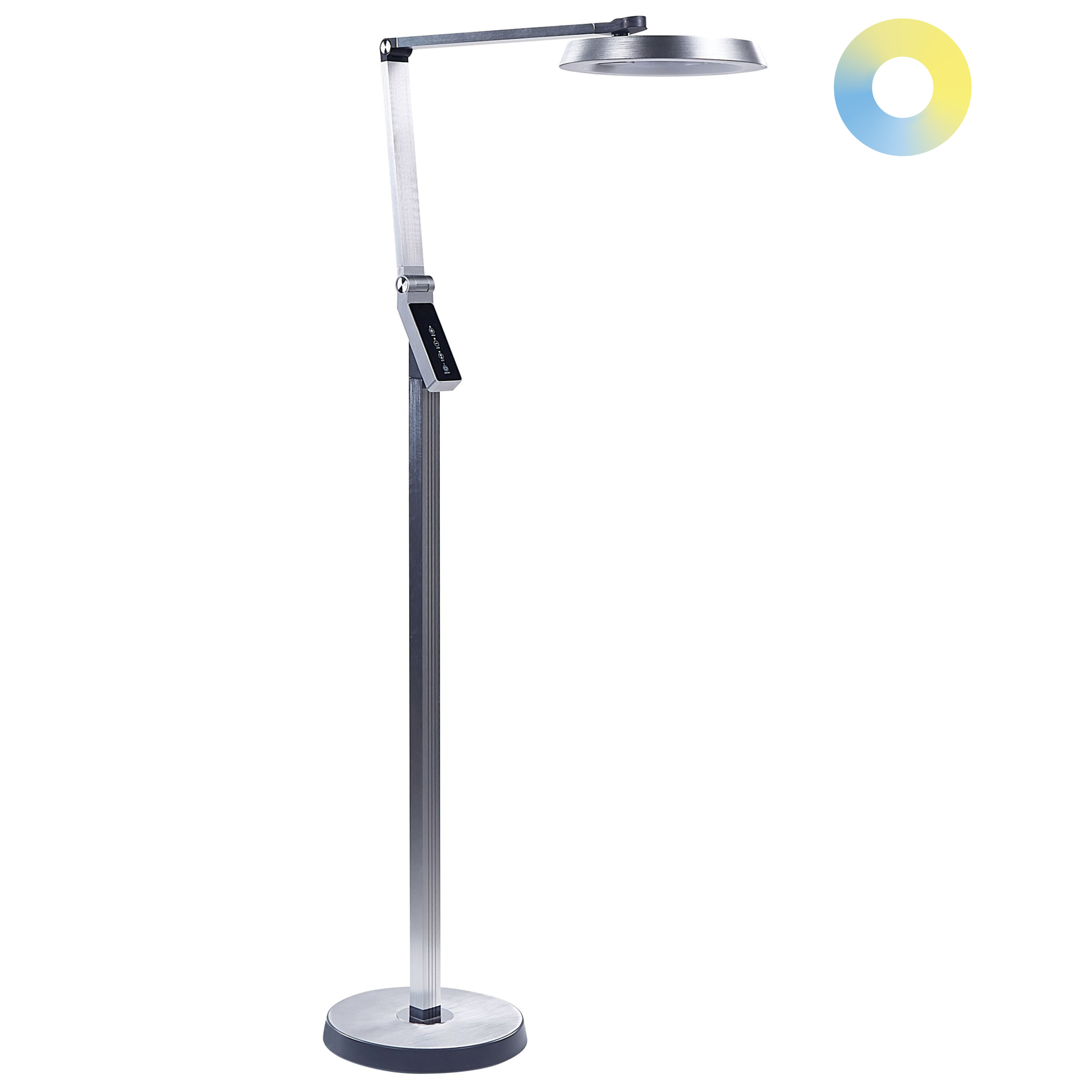 LED-golvlampa CARINA med dimmer Metall Silver