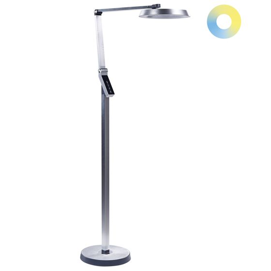 LED-golvlampa CARINA med dimmer Metall Silver