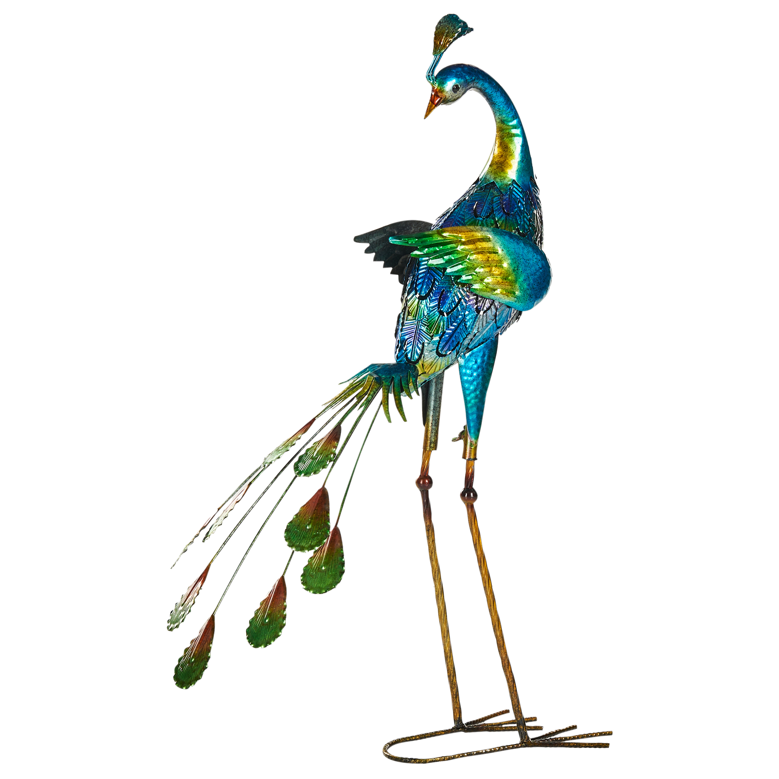 Trädgårdsstaty PEACOCK Blå