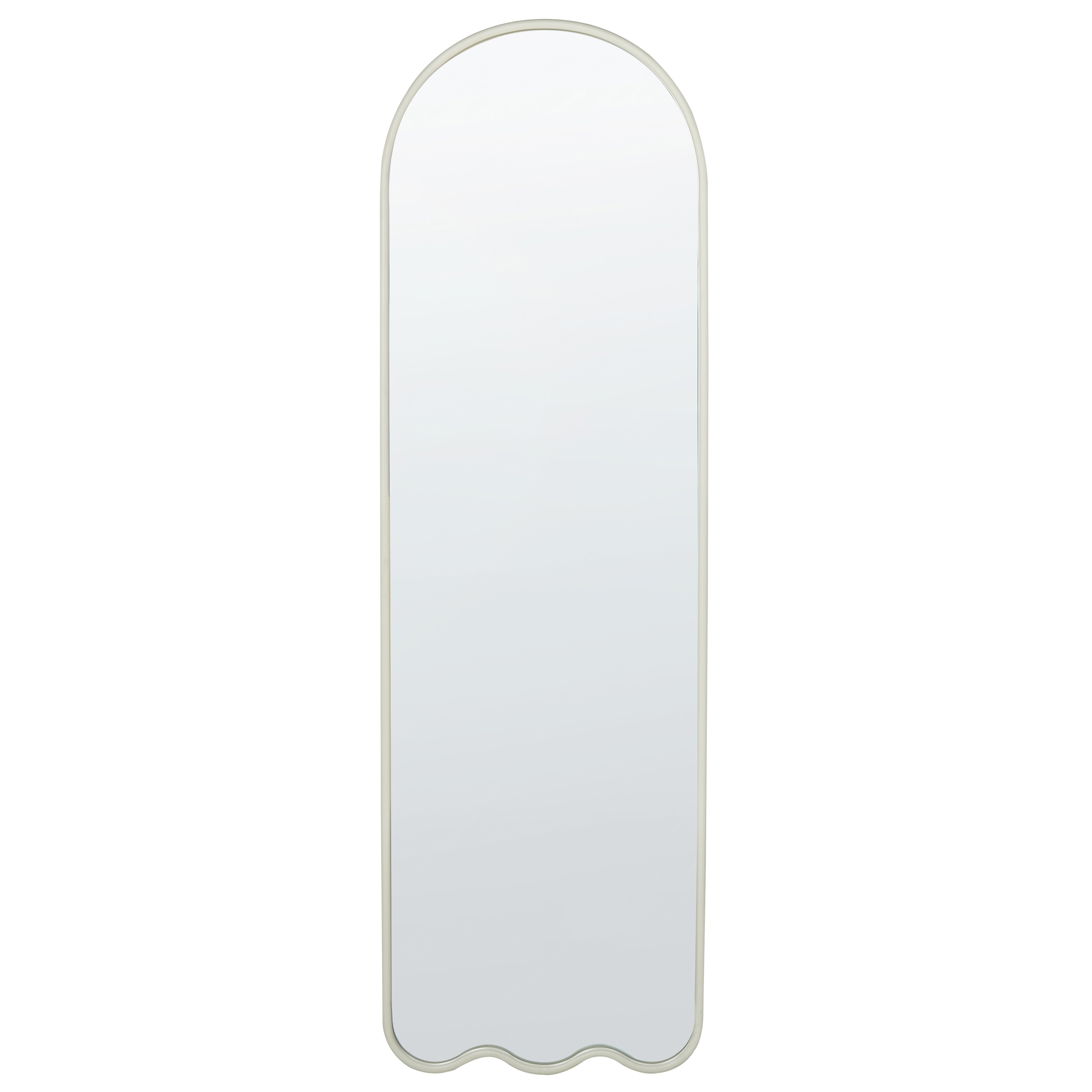 Väggspegel BUSSY 45 cm 145 cm Metall Off-White