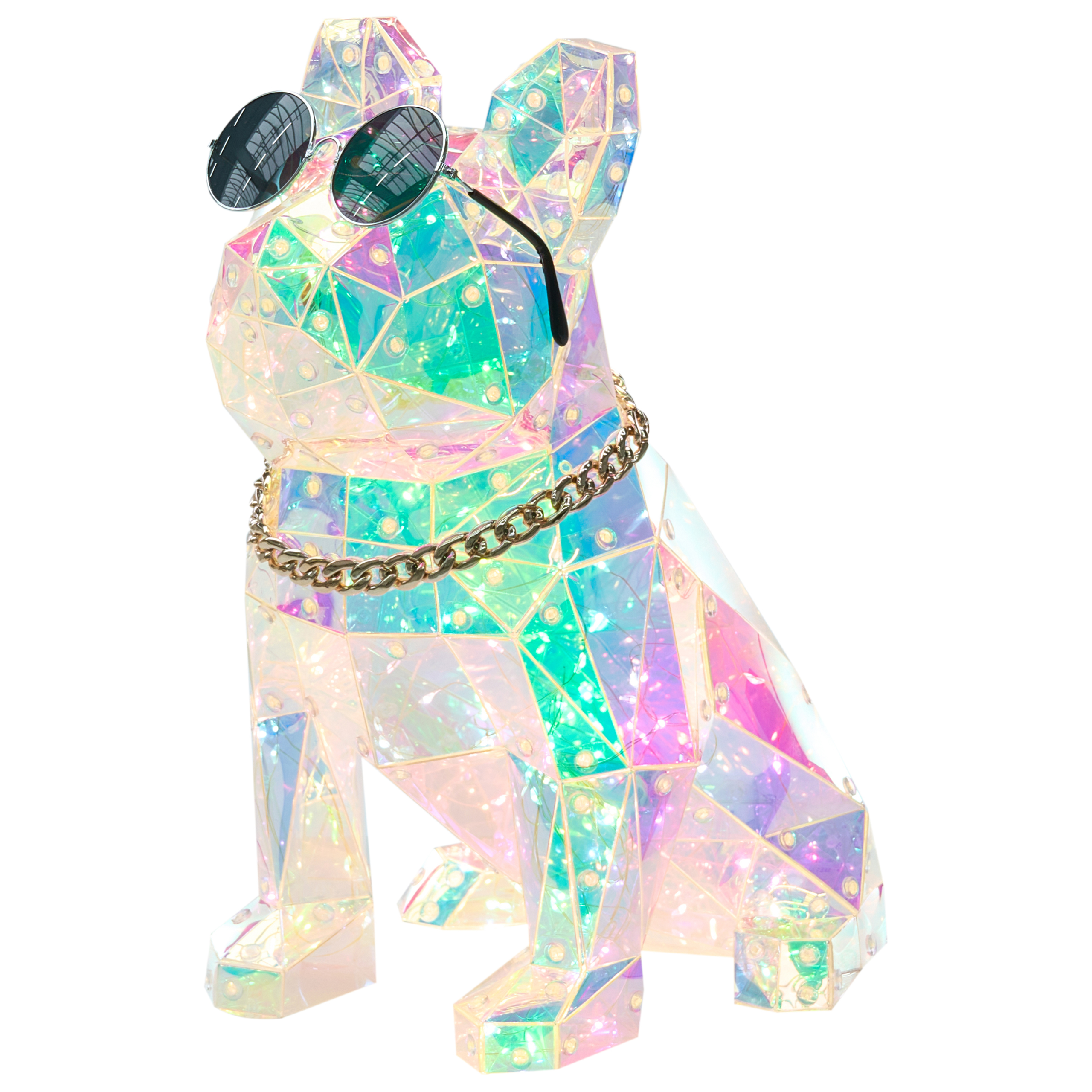 LED-dekoration Hund JONKU Flerfärgad
