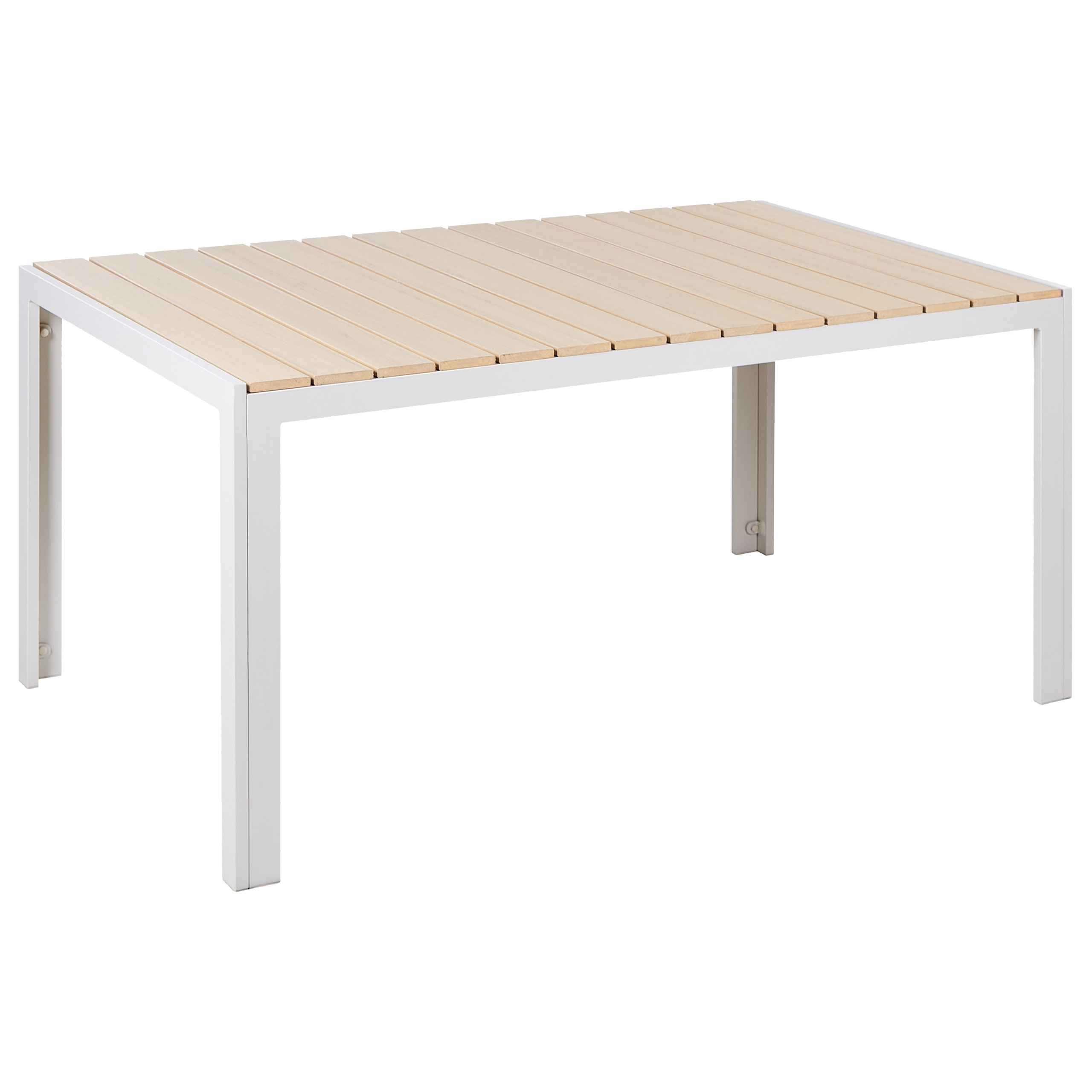 Trädgårdsmatbord för 6 personer COMO 150 cm 90 cm Beige