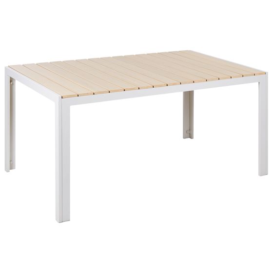 Trädgårdsmatbord för 6 personer COMO 150 cm 90 cm Beige