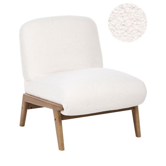 Fåtölj NIVA Bouclé Off-White