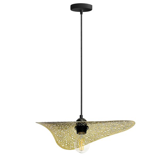 TOOLIGHT hängande taklampa APP1467-1CP Svart/Guld 33x36x5cm