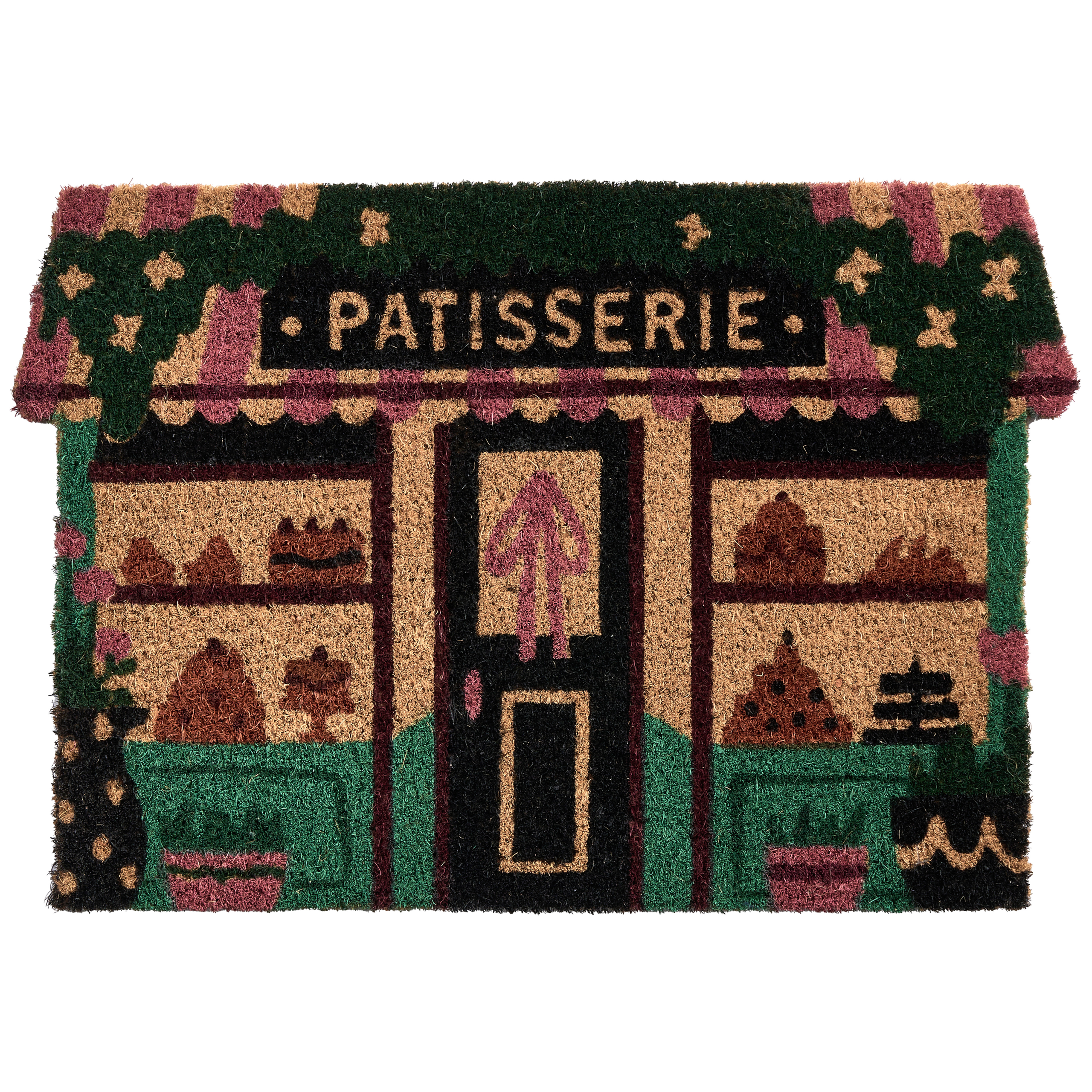 Dörrmatta TERNATE Flerfärgad 40 x 60 cm Kokosfiber