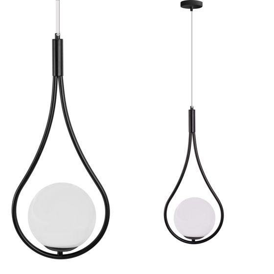 TOOLIGHT hängande taklampa G111-1W Svart/Vit 129x22x49cm