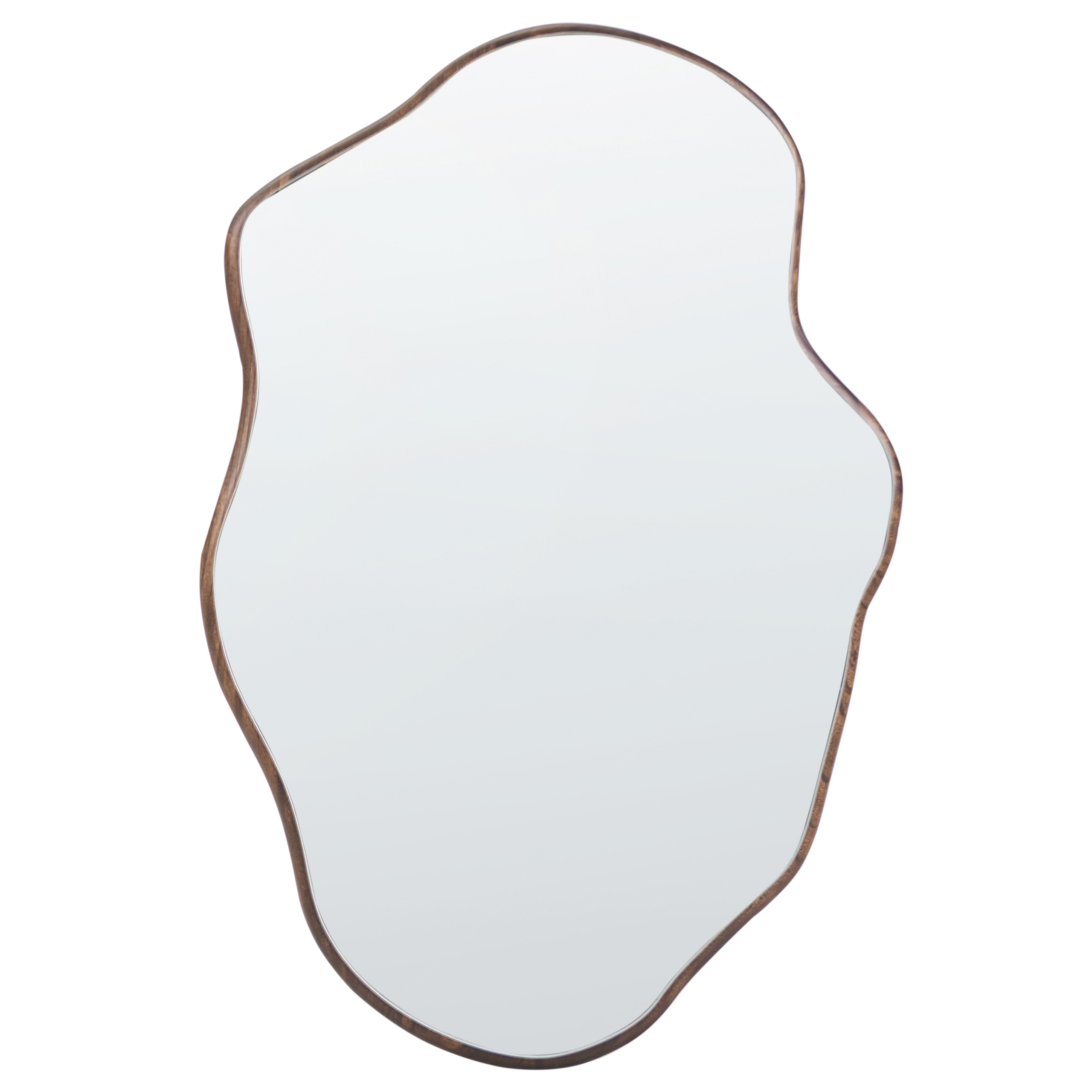 Väggspegel MENVILLE 60 cm 90 cm Kejsarträ Brun