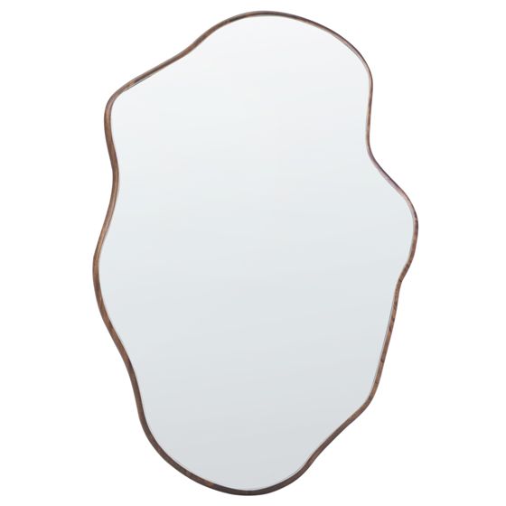 Väggspegel MENVILLE 60 cm 90 cm Kejsarträ Brun