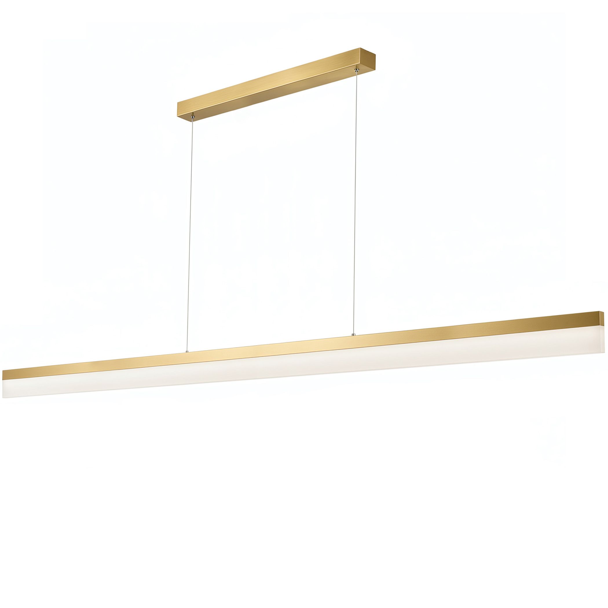 TOOLIGHT hängande taklampa APP1697-CP 200cm LED Borstat guld 200x1,2x150cm