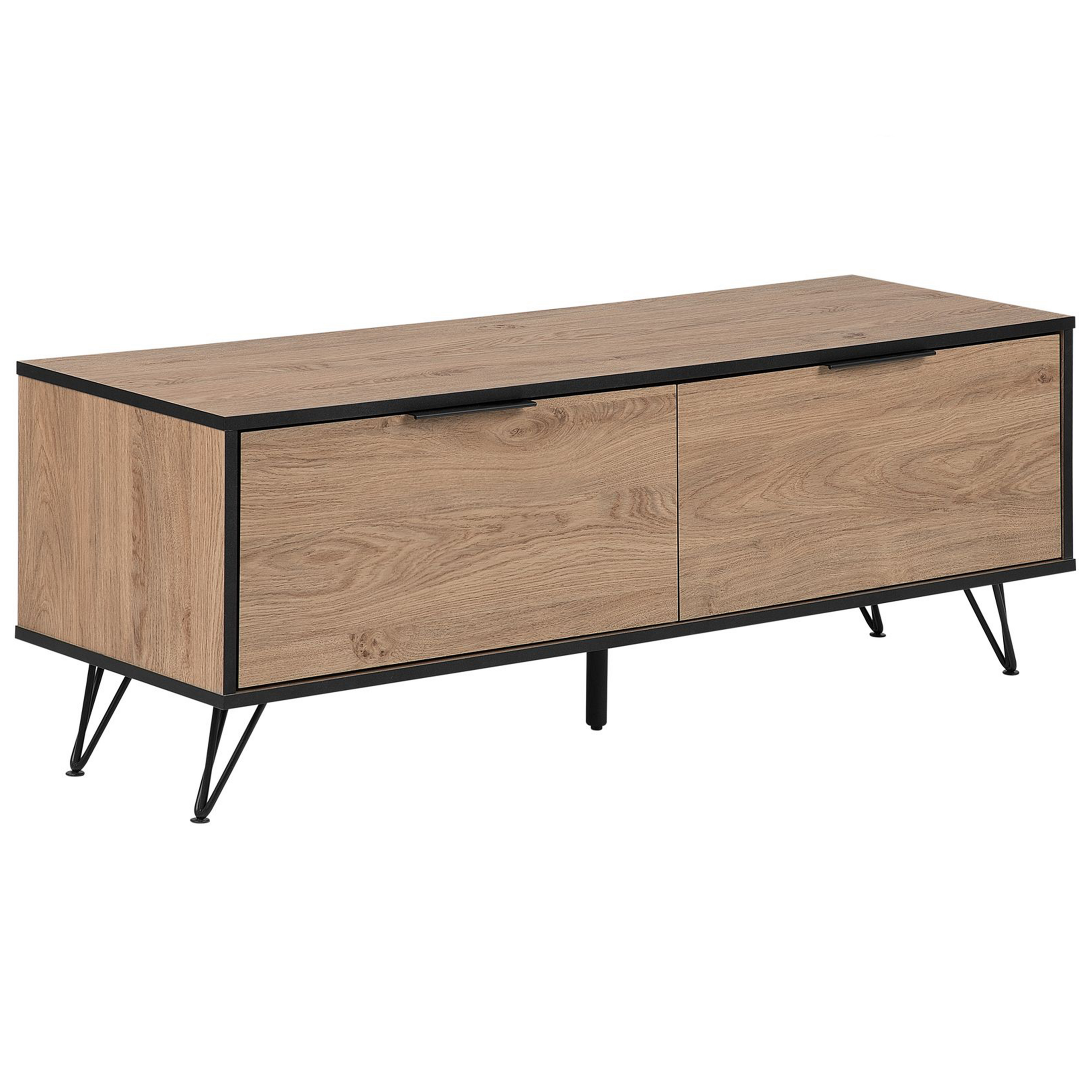 TV-bänk HALSTON Brun/ Svart