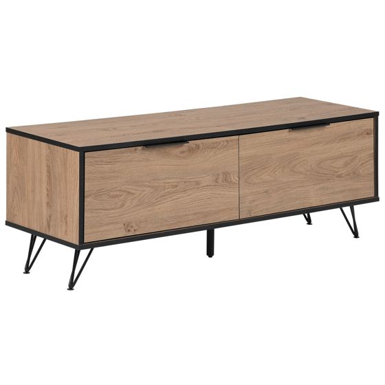 TV-bänk HALSTON Brun/ Svart