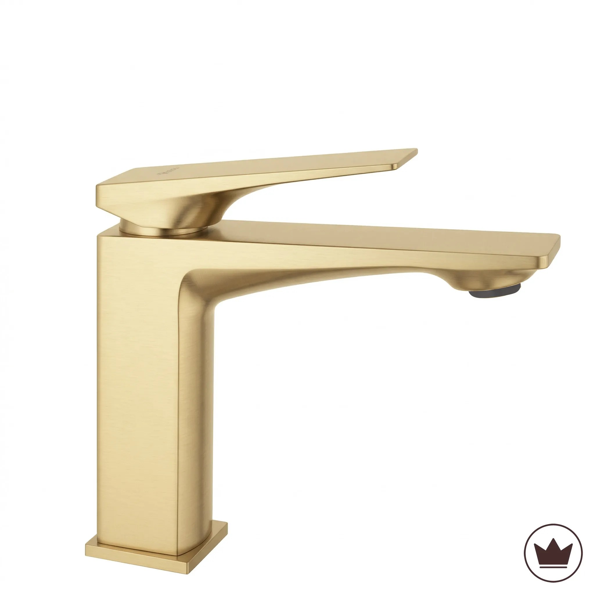 REA Premium Tvättställsblandare Prime Låg Borstat Guld, 11x4,2x15cm