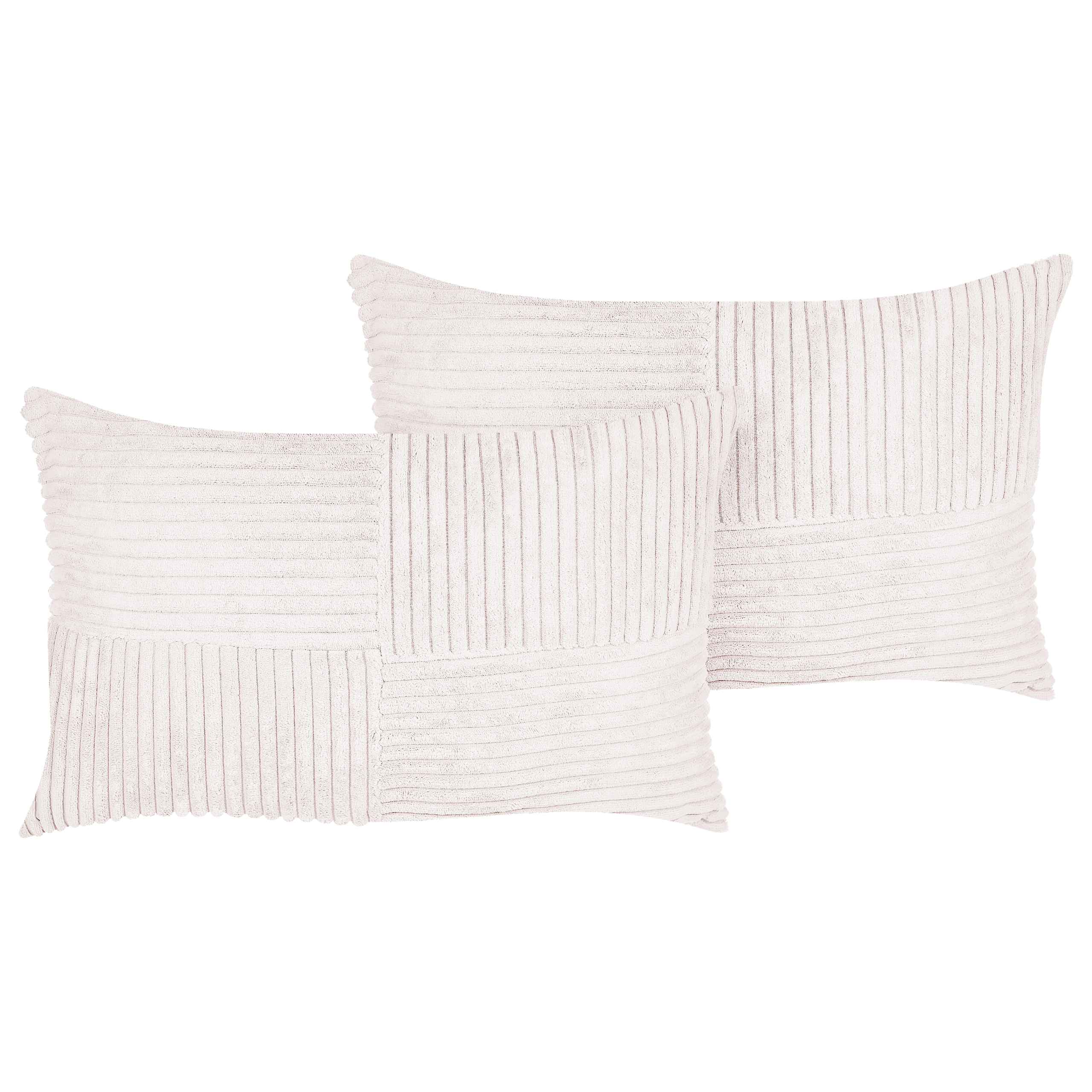 Set med 2 prydnadskuddar MILLET 30 x 50 cm Manchester Off-White Geometriskt tryck