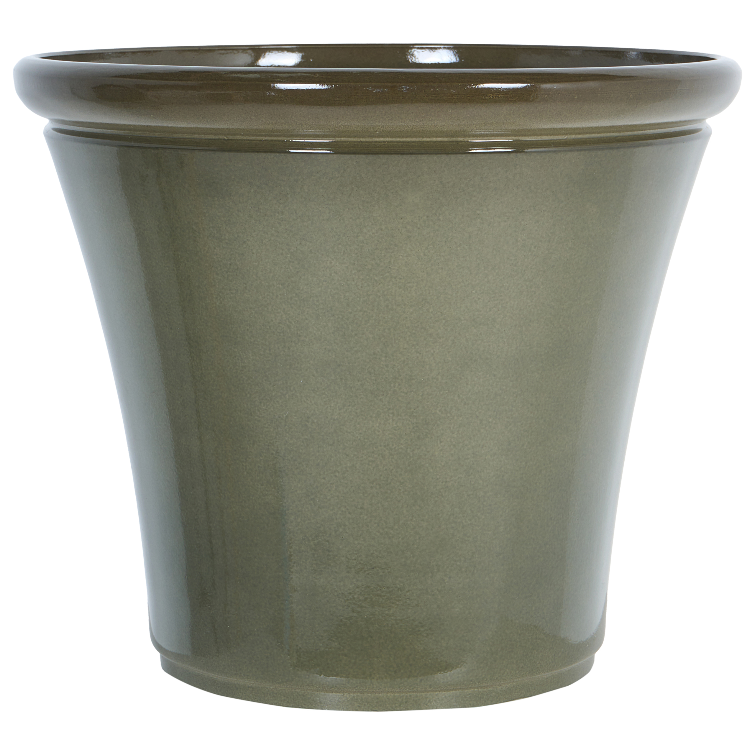Blomkruka OLIVA 47 cm Grön