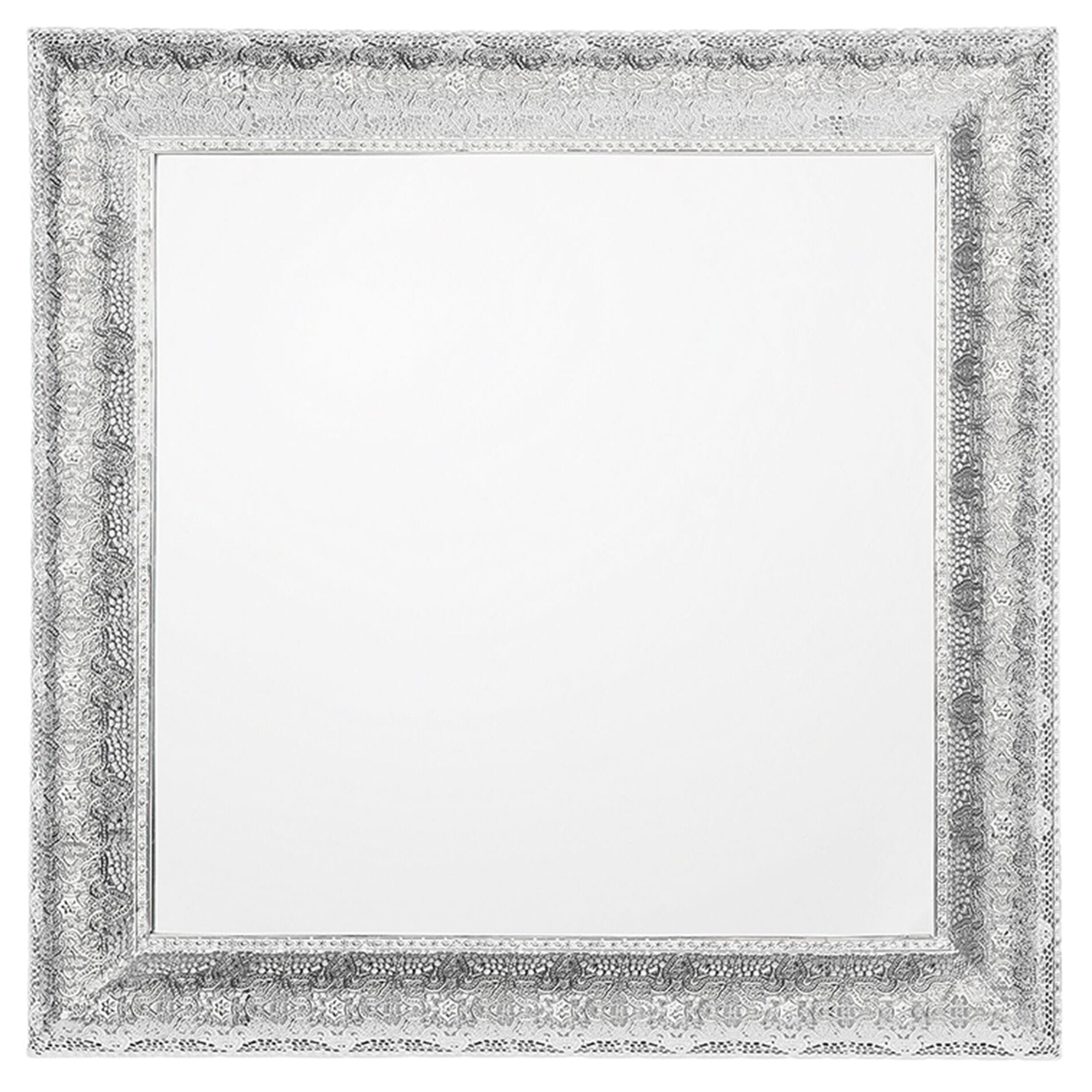 Väggspegel CAVAN 65 cm 65 cm Metall Silver