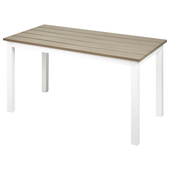 Trädgårdsmatbord MESSINA 100 cm 52 cm Vit