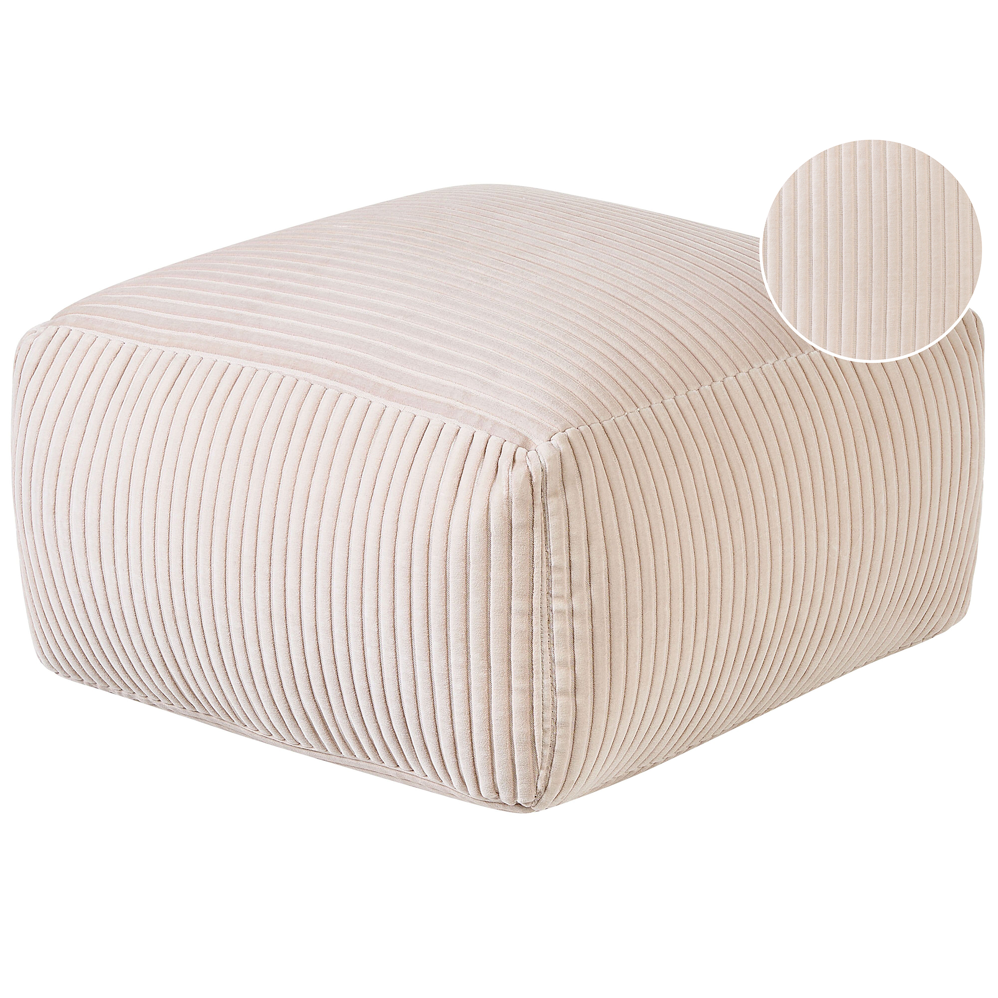 Sittpuff MUKKI Bomull Beige