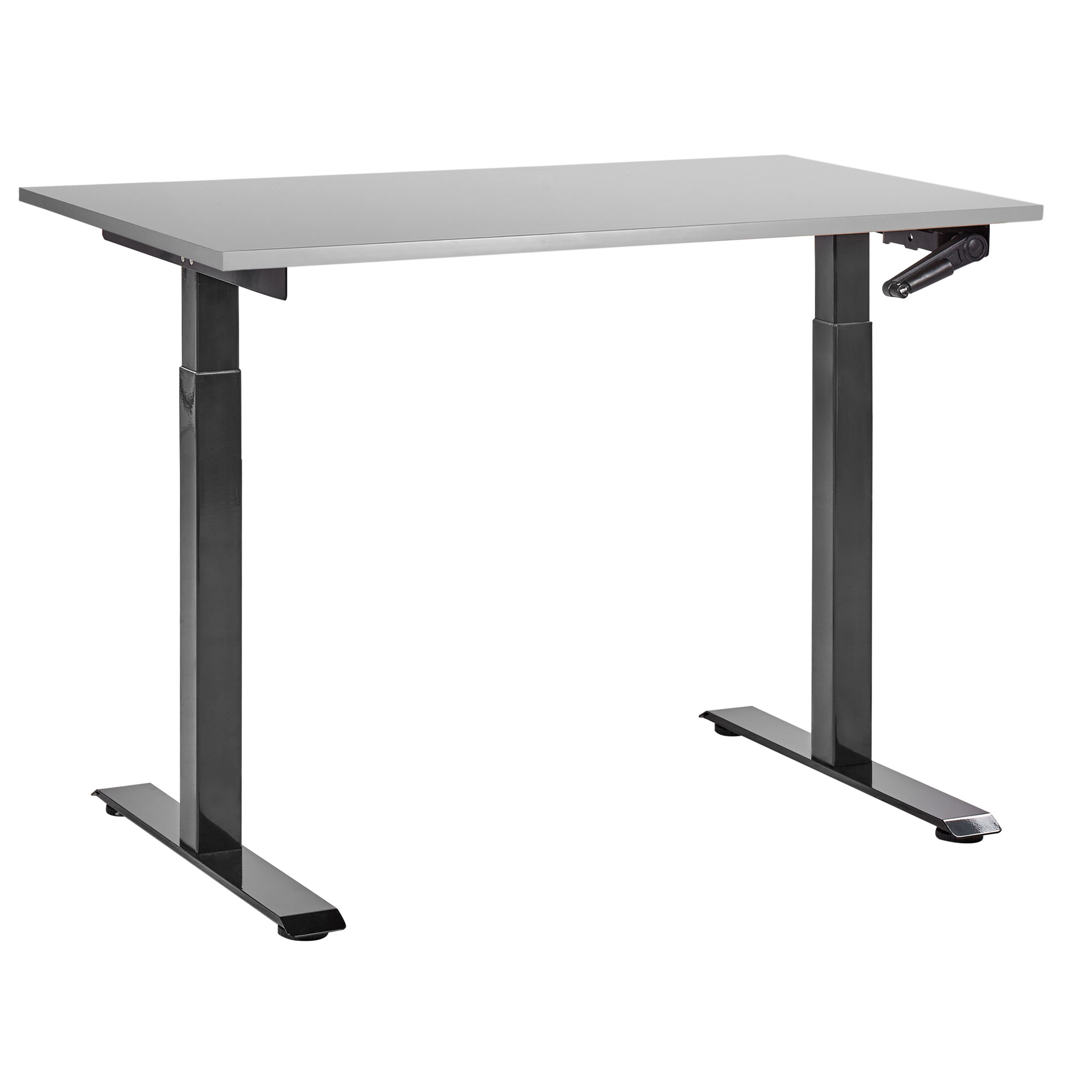 Manuellt höj- och sänkbart skrivbord DESTINES 120 cm 72 cm Grå/ Svart