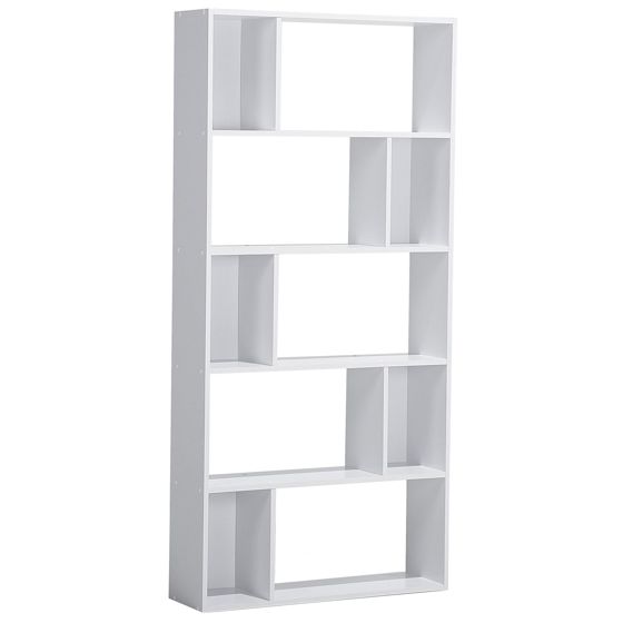 Bokhylla med 5 hyllor ORILLA 174 cm Vit