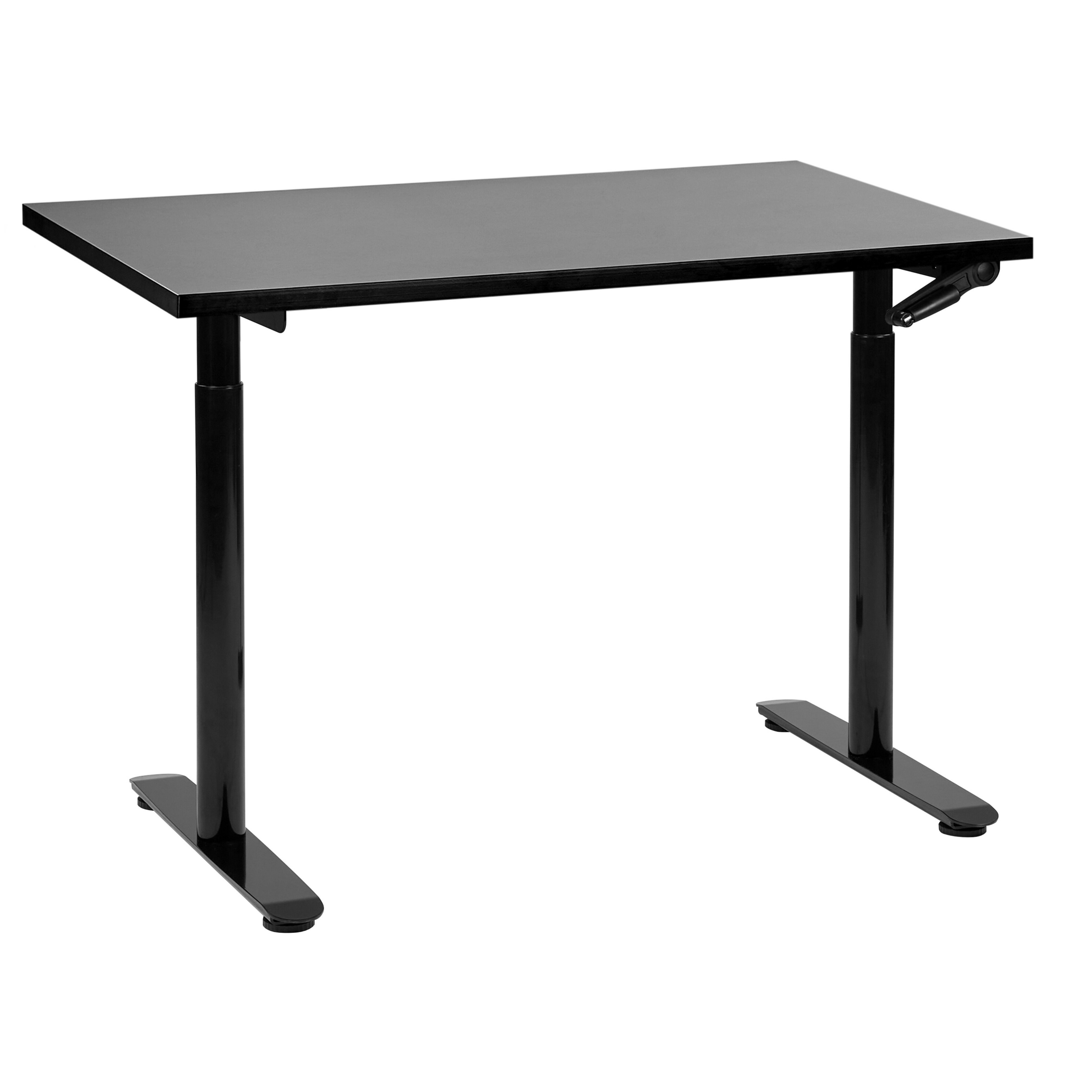 Manuellt höj- och sänkbart skrivbord DESTINAS 120 cm 72 cm Svart