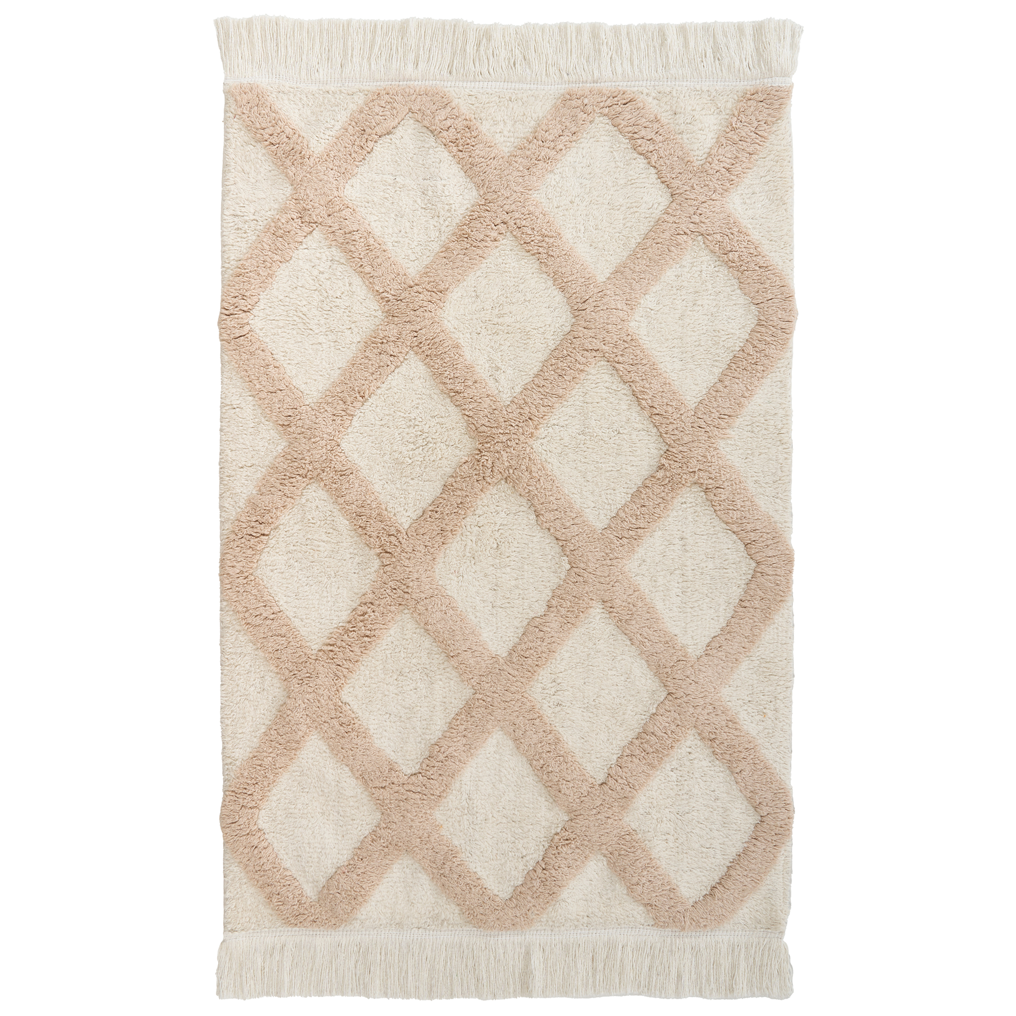 Barnmatta PUNSARI Ljusbeige 60 x 90 cm Bomull