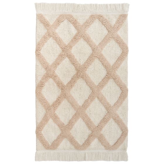 Barnmatta PUNSARI Ljusbeige 60 x 90 cm Bomull