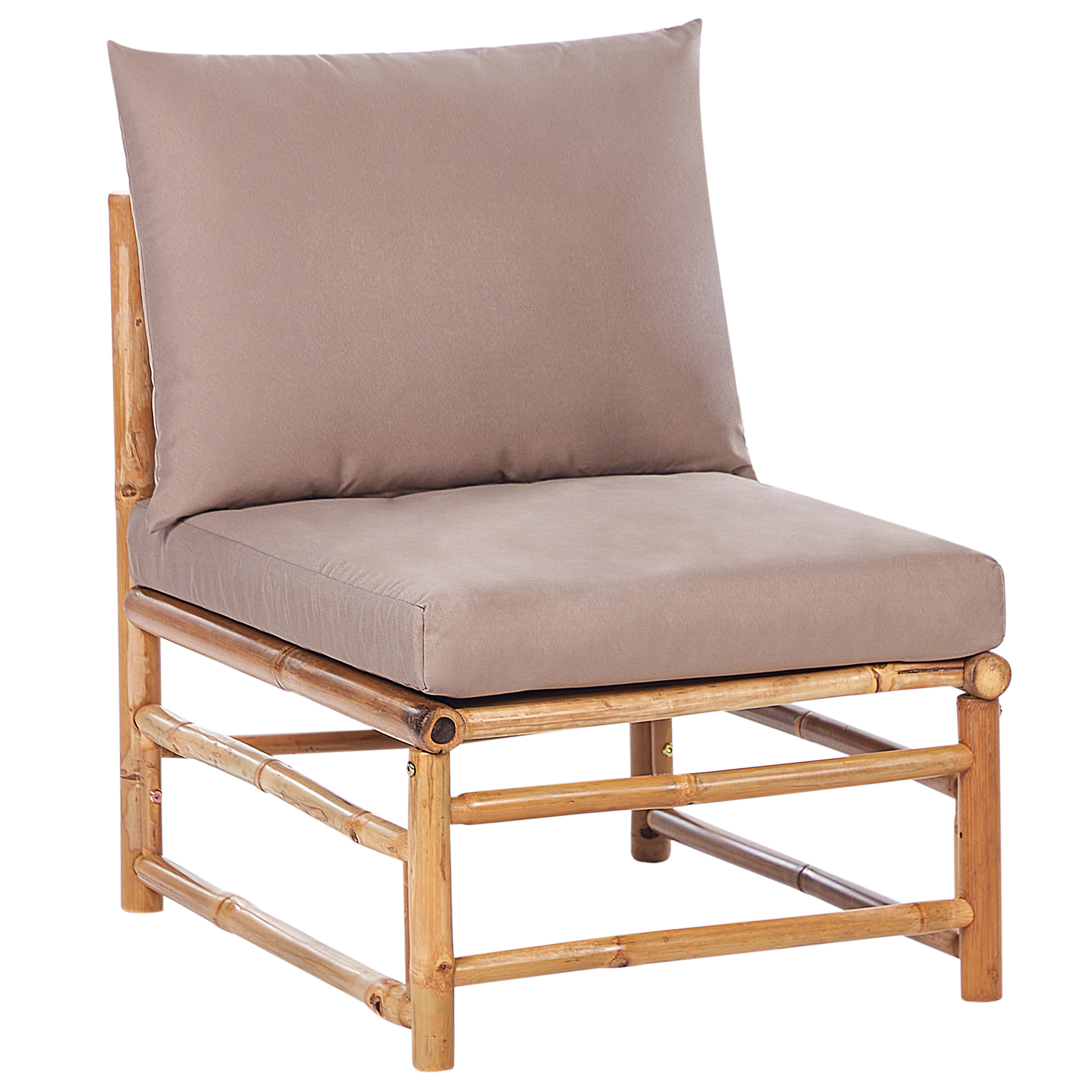 Trädgårdssektion med 1 sittplats CERRETO Bambu Taupe