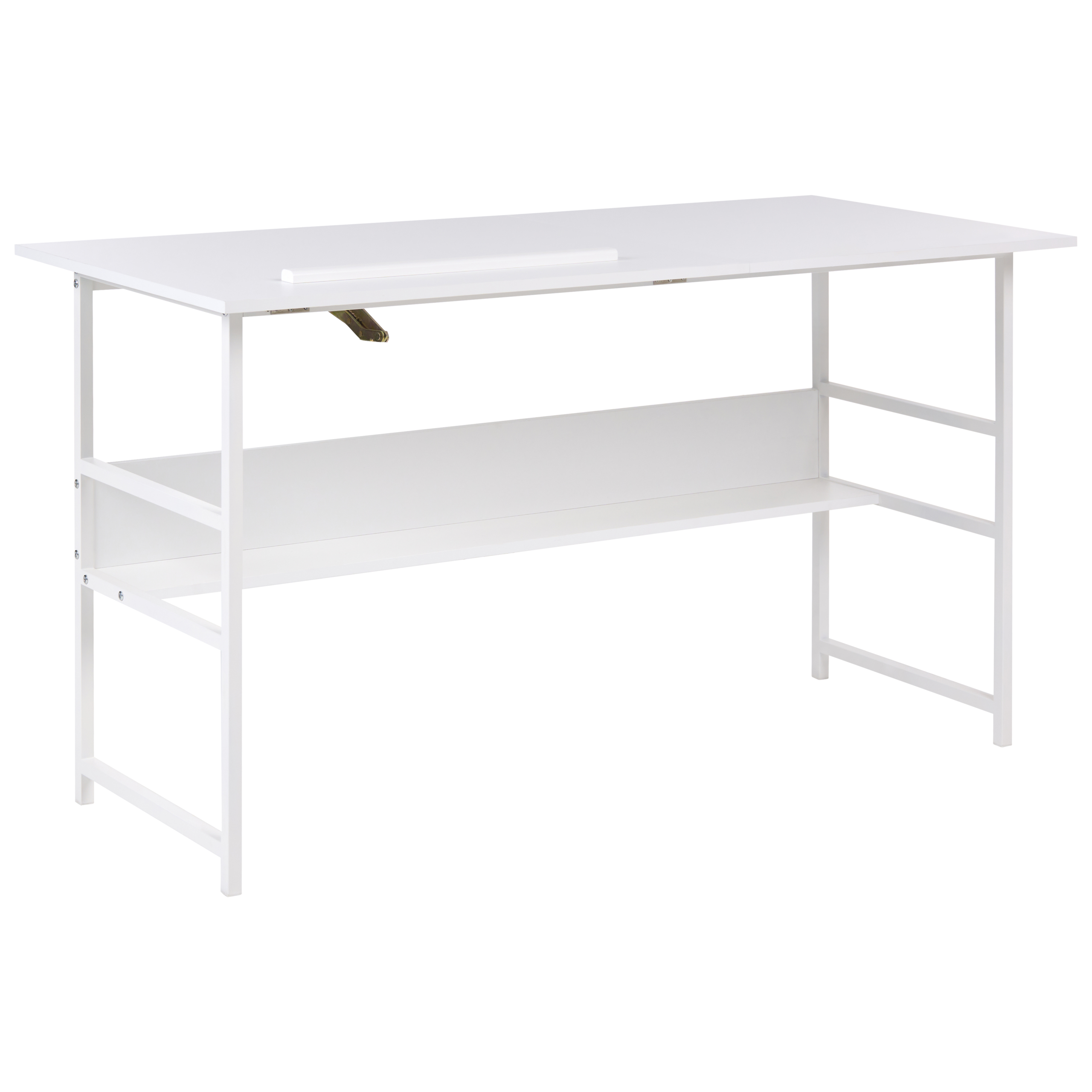 Ritbord med justerbar skiva ORAN 140 cm 60 cm Vit