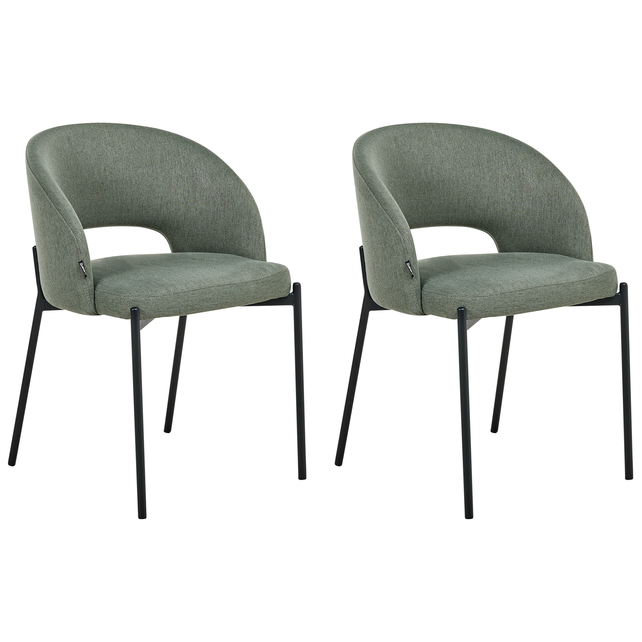 Set med 2 matstolar PENNY Mörkgrön