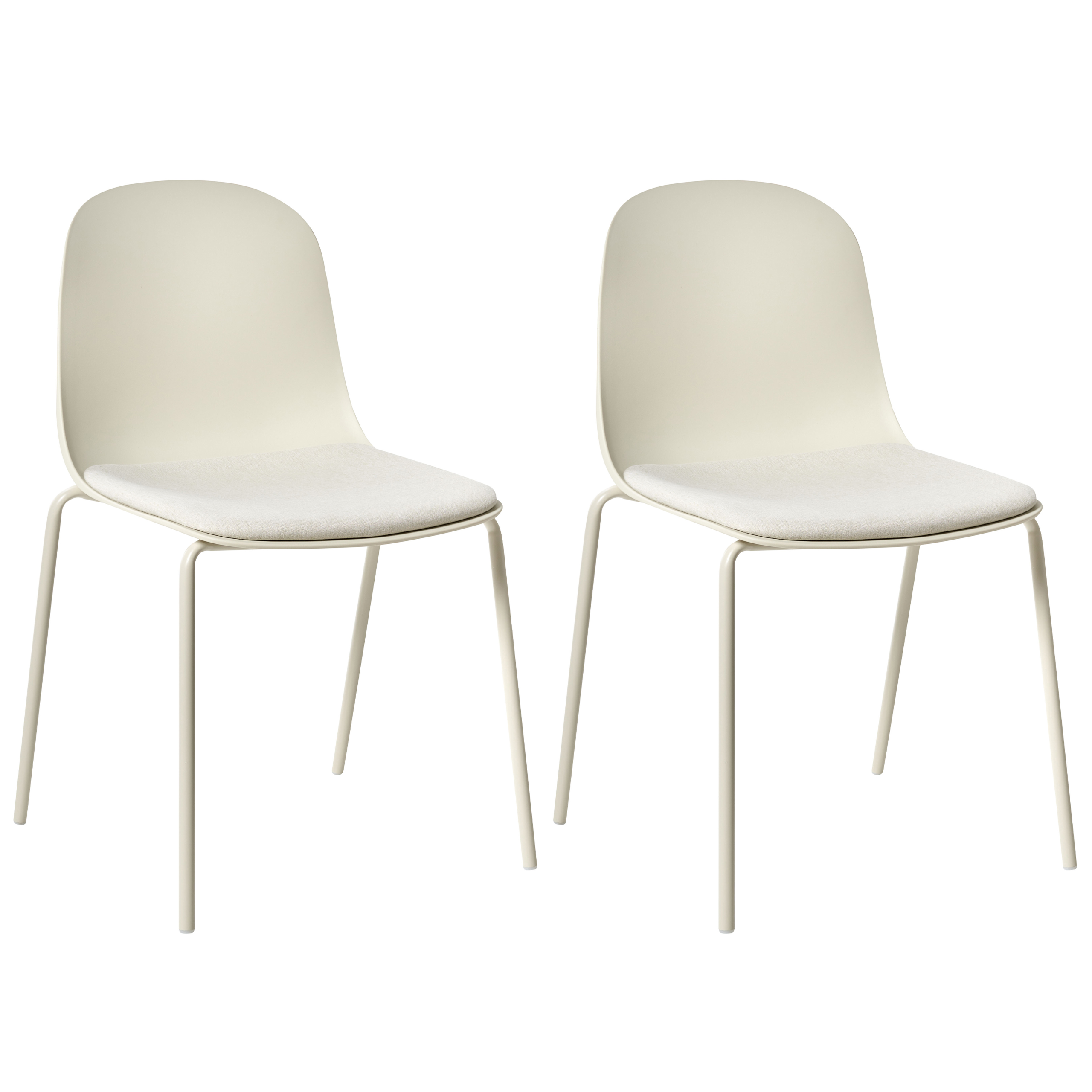Set med 2 konferensstolar DORR Ljusbeige